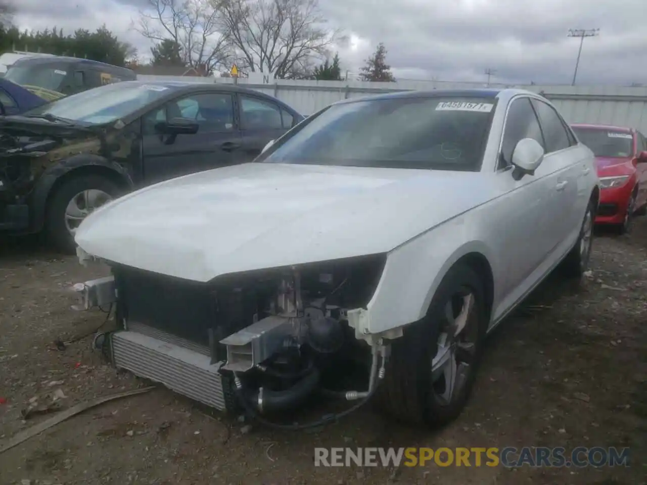 2 Photograph of a damaged car WAUGMAF41KA023185 AUDI A4 2019