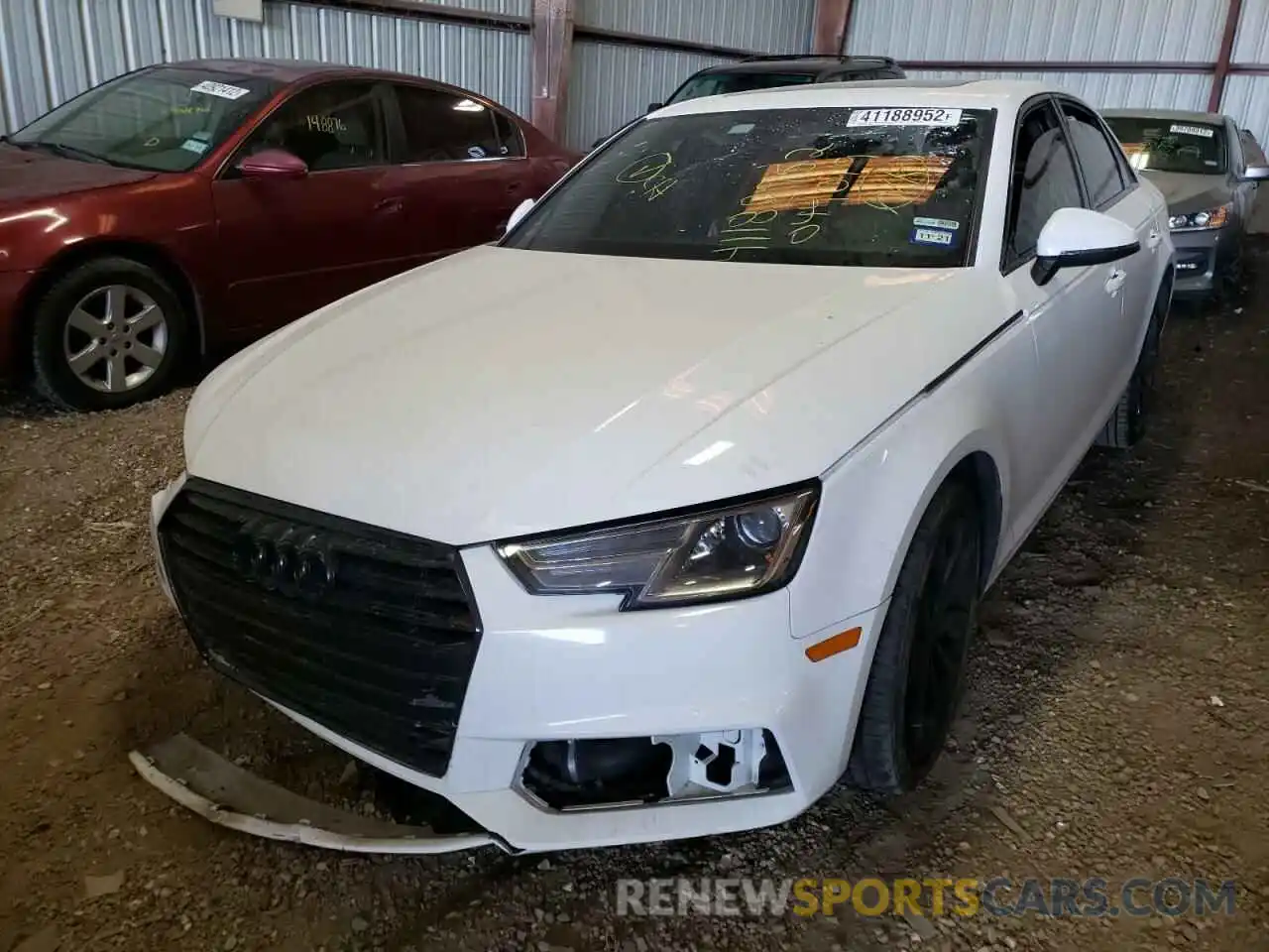 2 Photograph of a damaged car WAUGMAF41KA044019 AUDI A4 2019