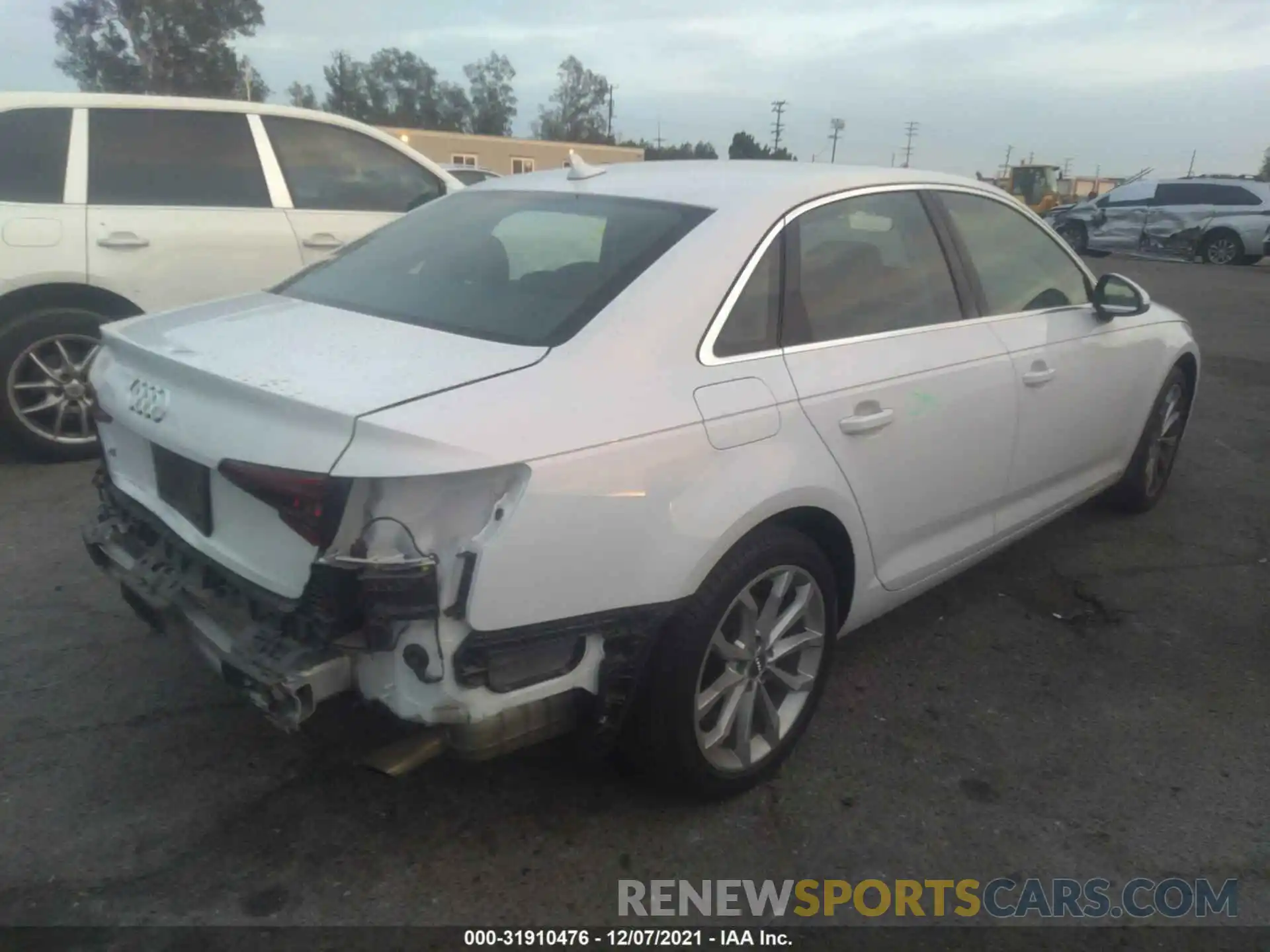 4 Photograph of a damaged car WAUGMAF41KA051245 AUDI A4 2019