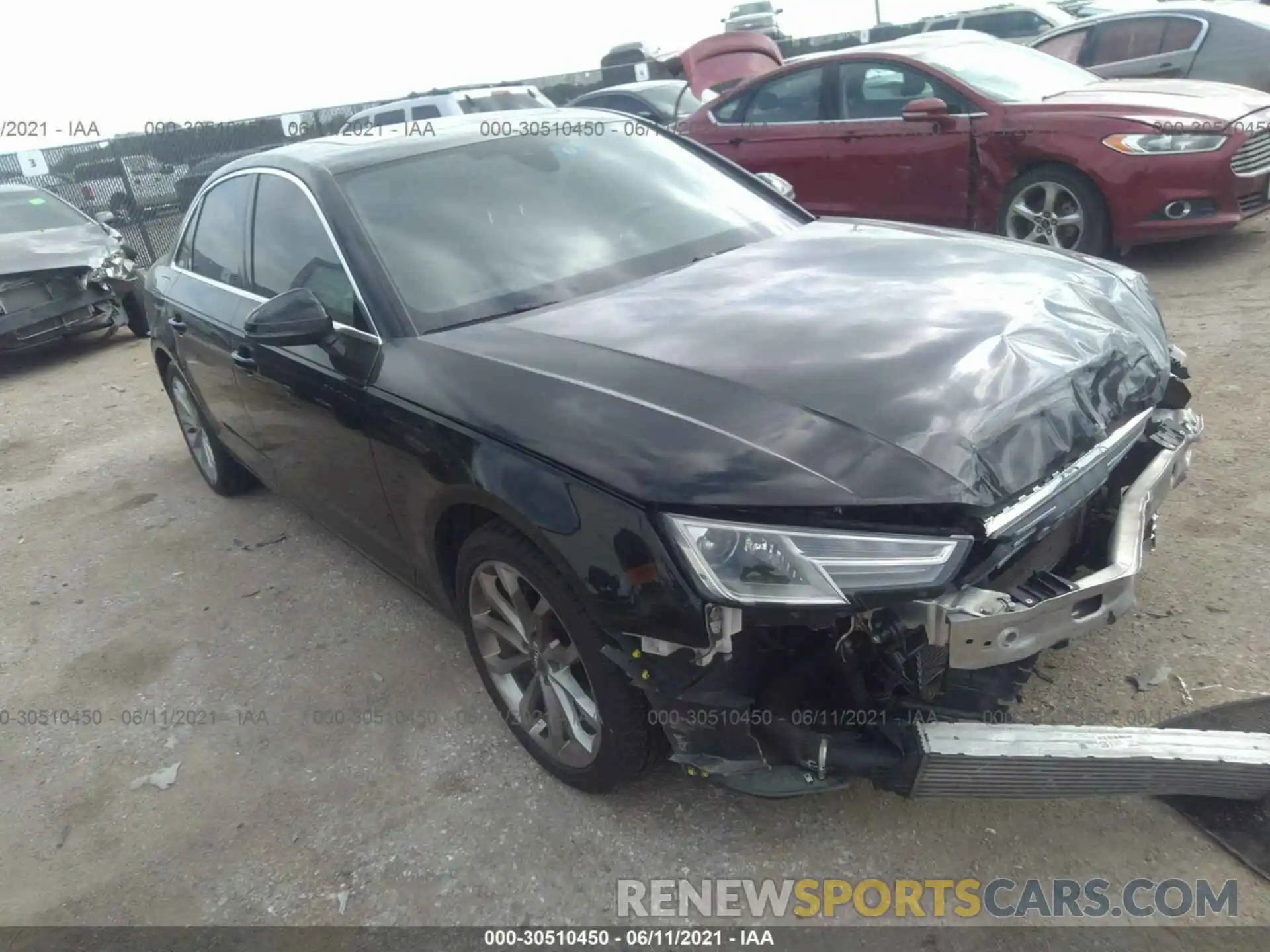 1 Photograph of a damaged car WAUGMAF41KA052797 AUDI A4 2019