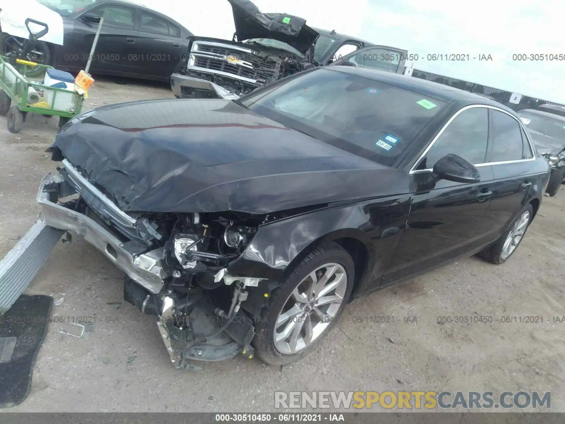 2 Photograph of a damaged car WAUGMAF41KA052797 AUDI A4 2019