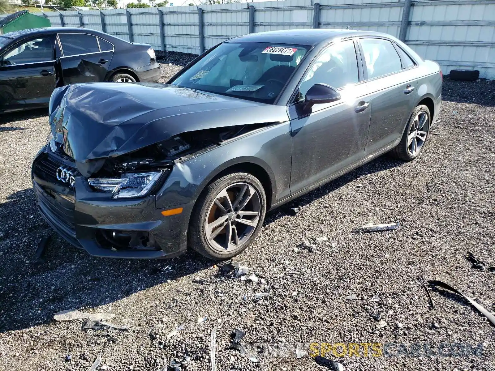 2 Photograph of a damaged car WAUGMAF41KA110312 AUDI A4 2019