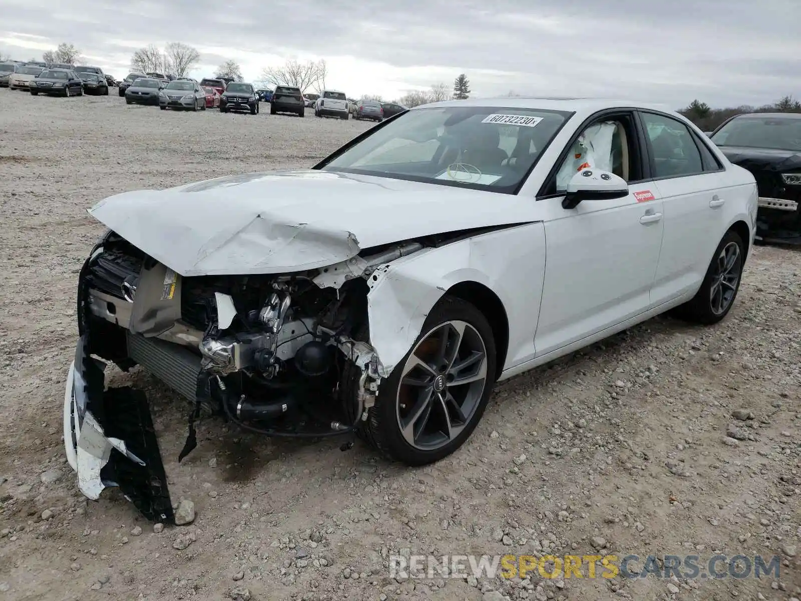 2 Photograph of a damaged car WAUGMAF41KA120497 AUDI A4 2019