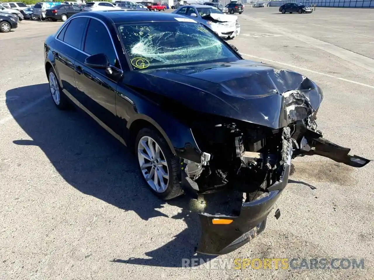 1 Photograph of a damaged car WAUGMAF41KN008016 AUDI A4 2019