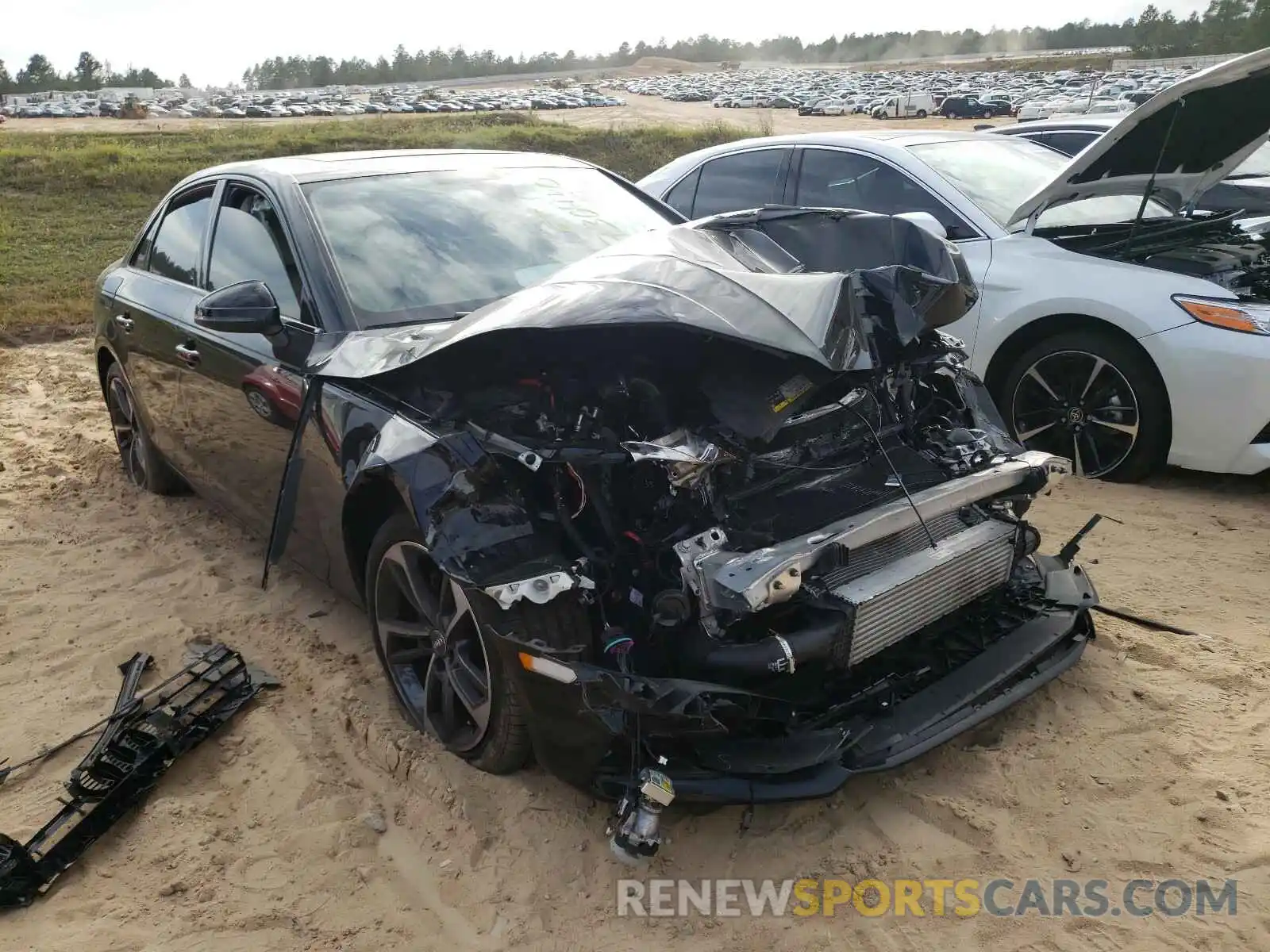 1 Photograph of a damaged car WAUGMAF41KN019260 AUDI A4 2019