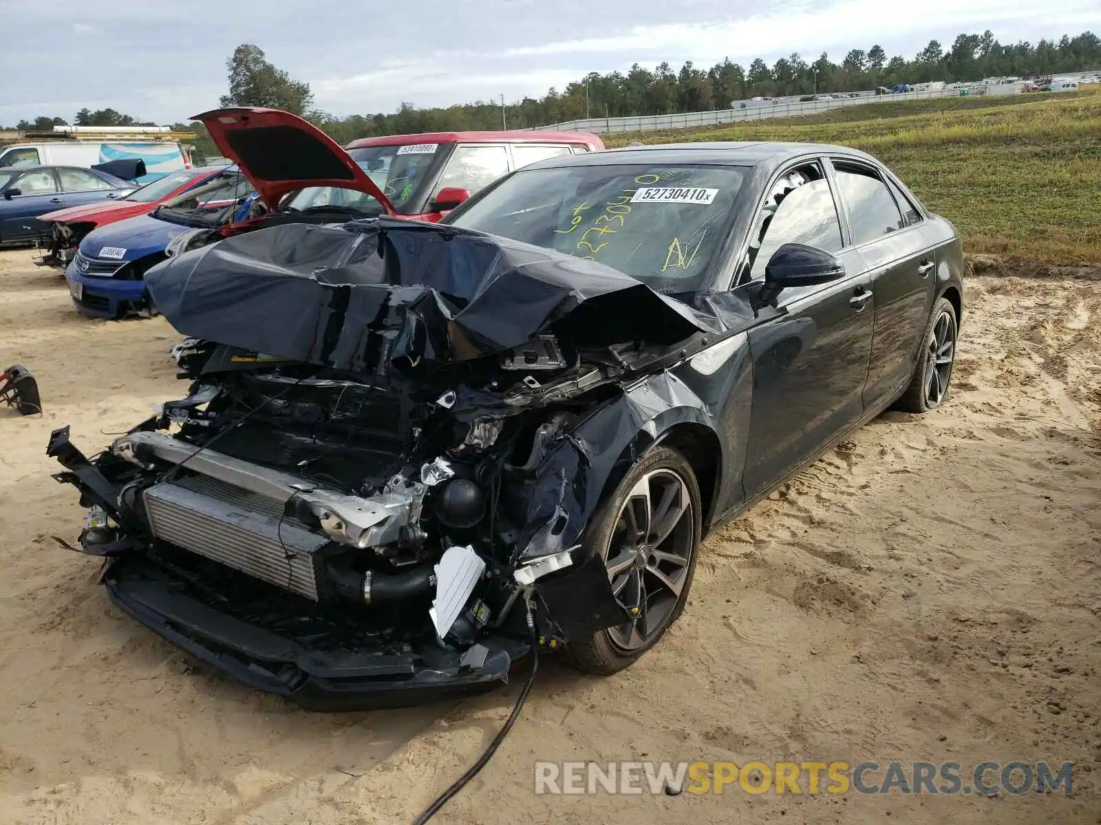 2 Photograph of a damaged car WAUGMAF41KN019260 AUDI A4 2019