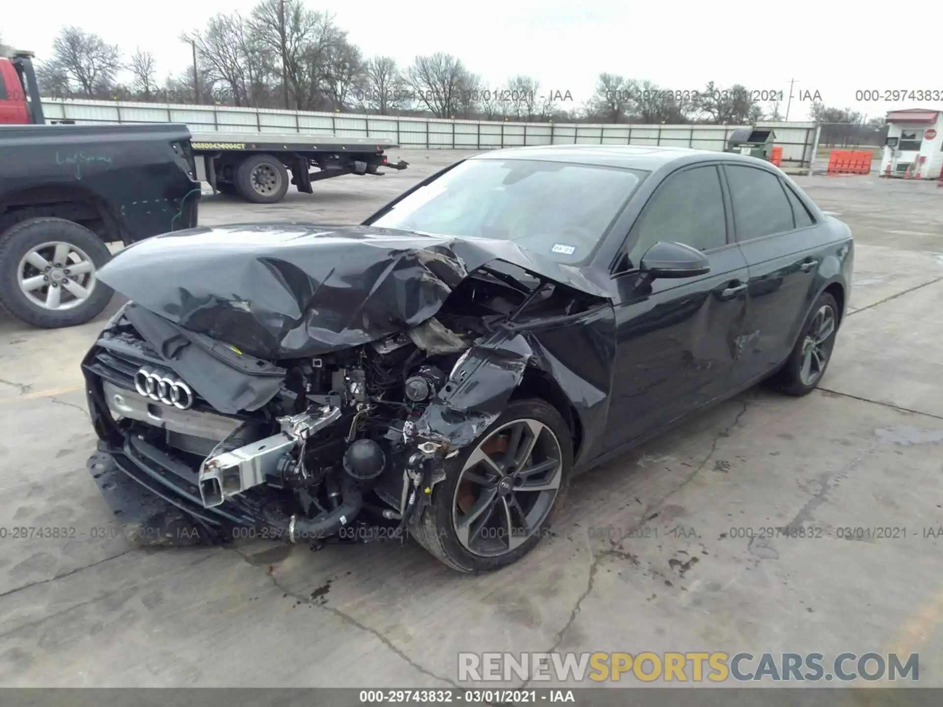 2 Photograph of a damaged car WAUGMAF41KN020909 AUDI A4 2019