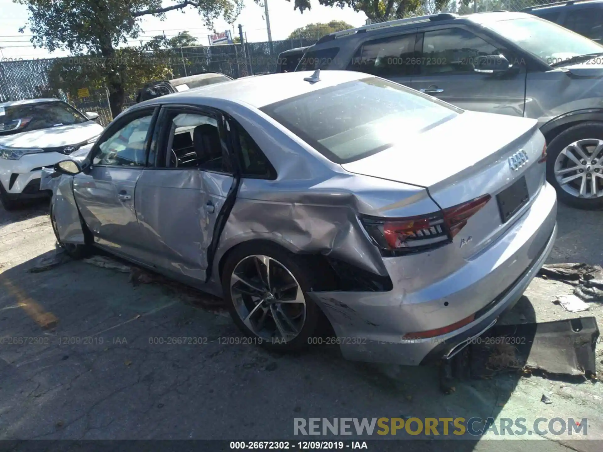 3 Photograph of a damaged car WAUGMAF41KN021719 AUDI A4 2019