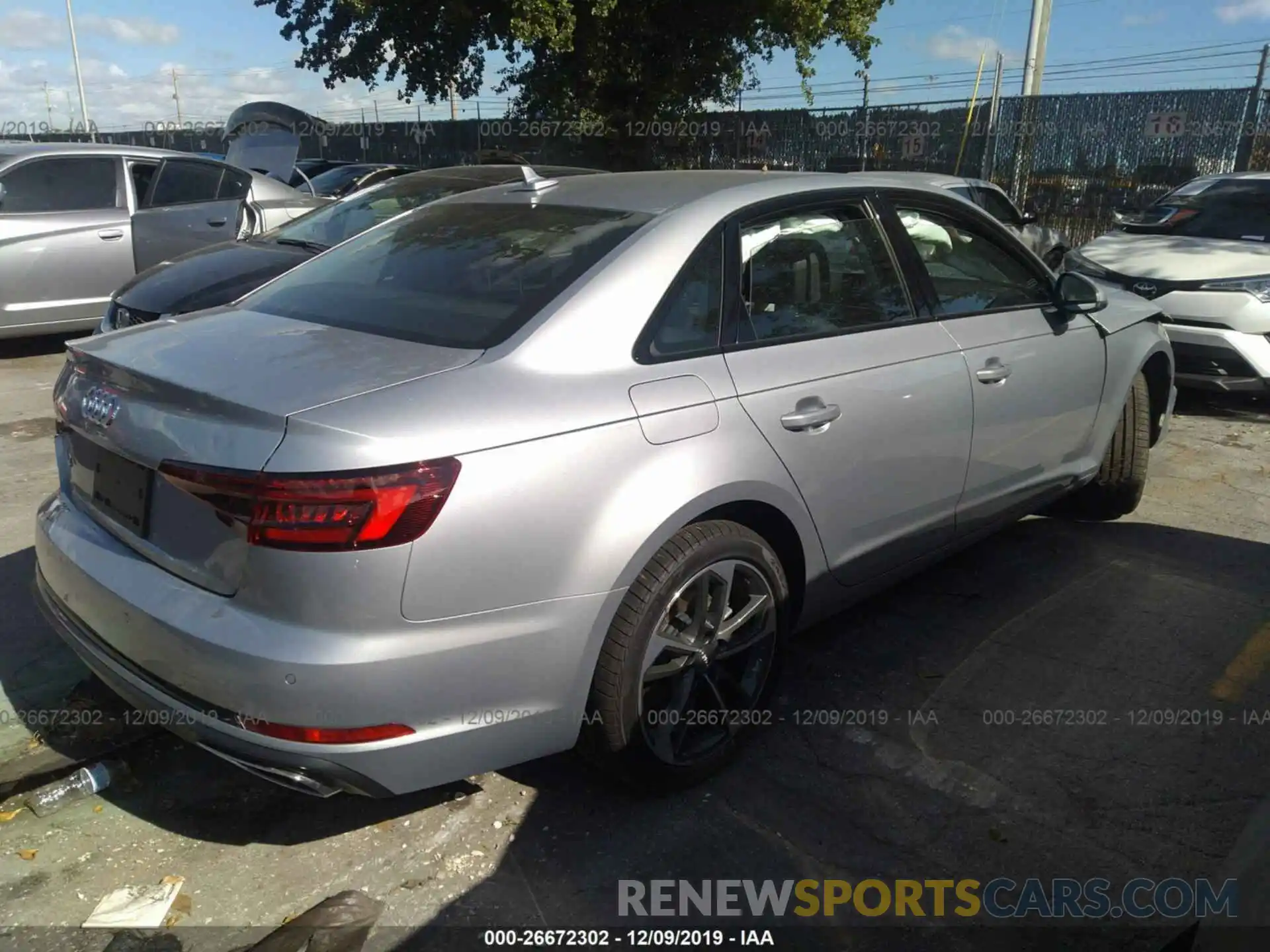 4 Photograph of a damaged car WAUGMAF41KN021719 AUDI A4 2019