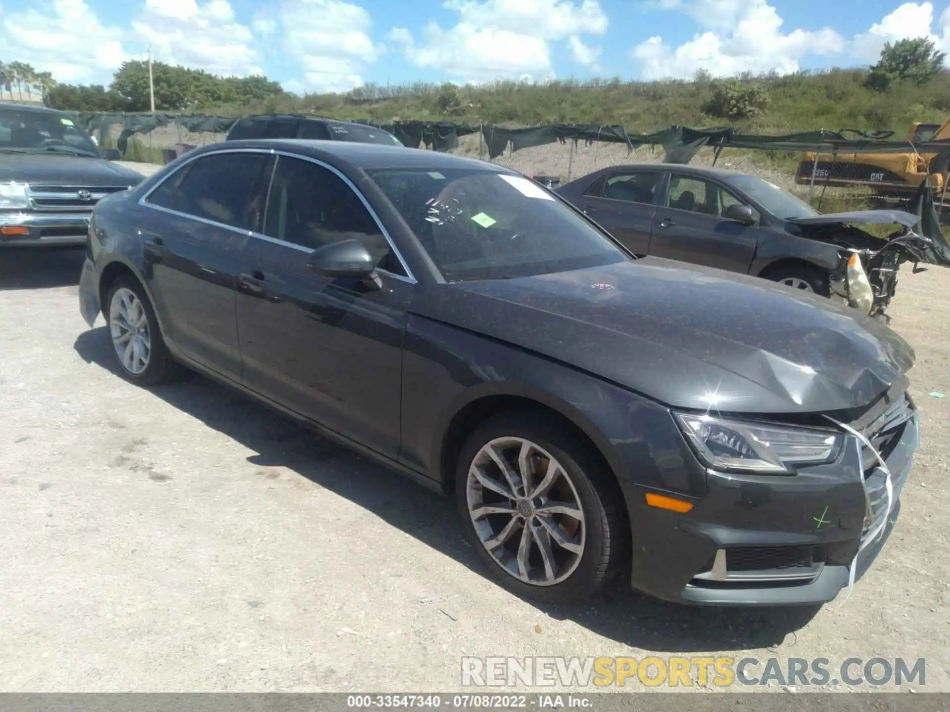 1 Photograph of a damaged car WAUGMAF42KA021140 AUDI A4 2019