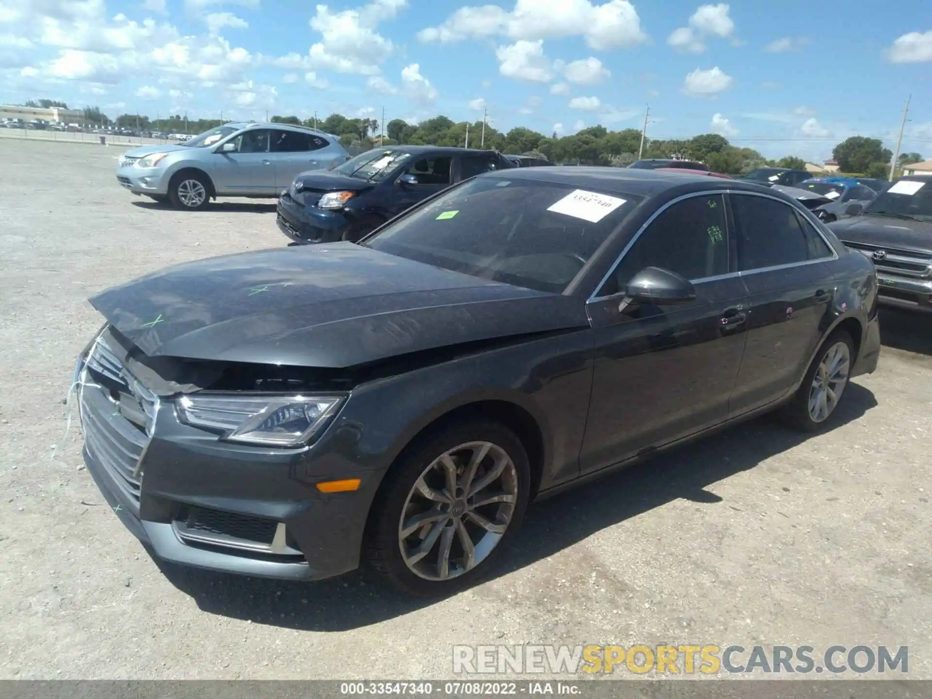 2 Photograph of a damaged car WAUGMAF42KA021140 AUDI A4 2019