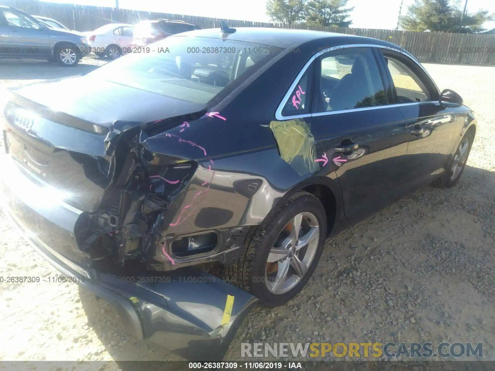 4 Photograph of a damaged car WAUGMAF42KA056051 AUDI A4 2019