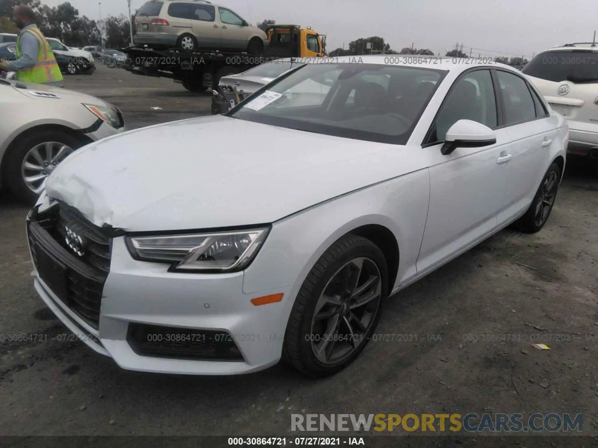 2 Photograph of a damaged car WAUGMAF42KA107063 AUDI A4 2019