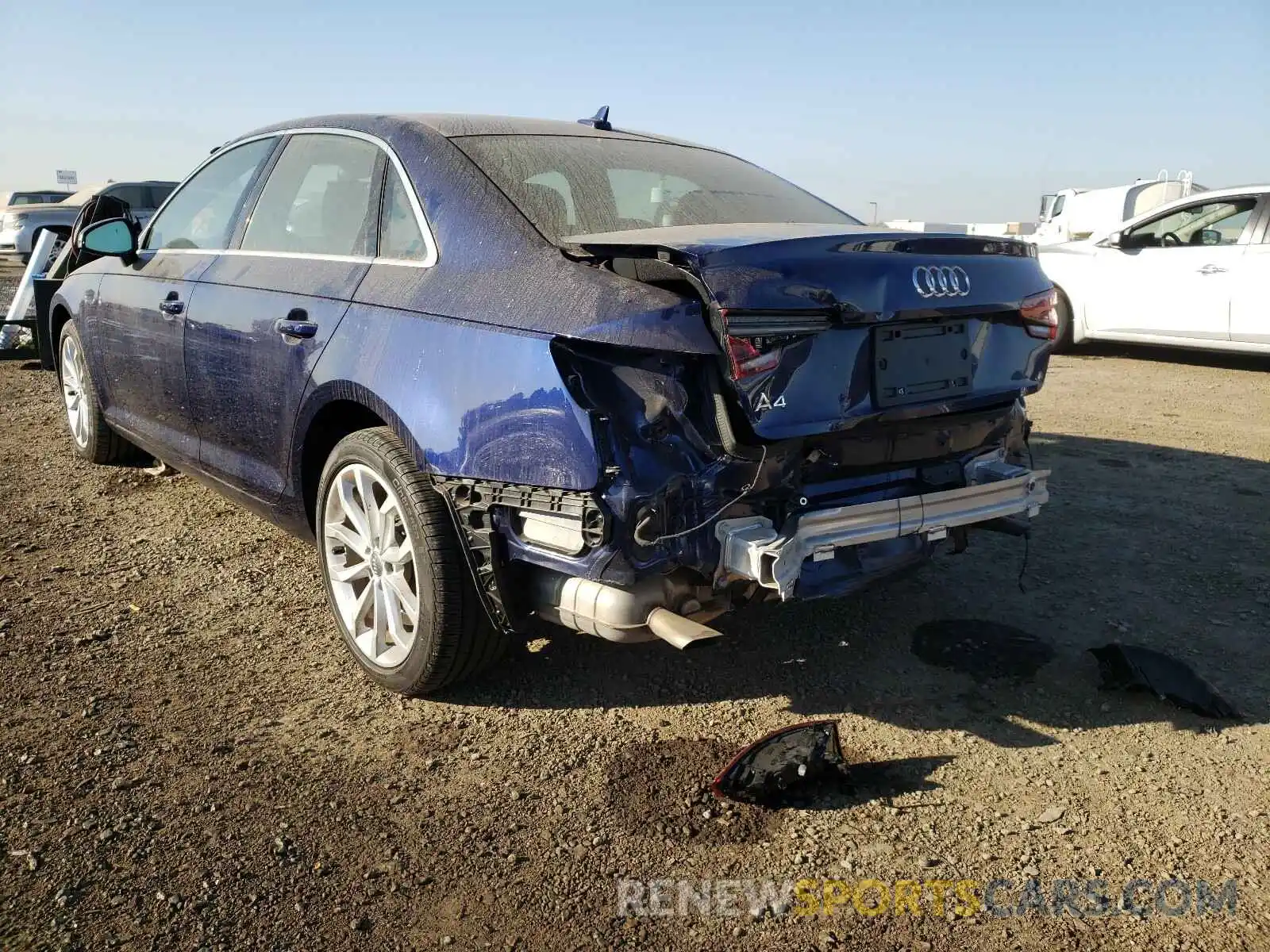 3 Photograph of a damaged car WAUGMAF42KN002905 AUDI A4 2019