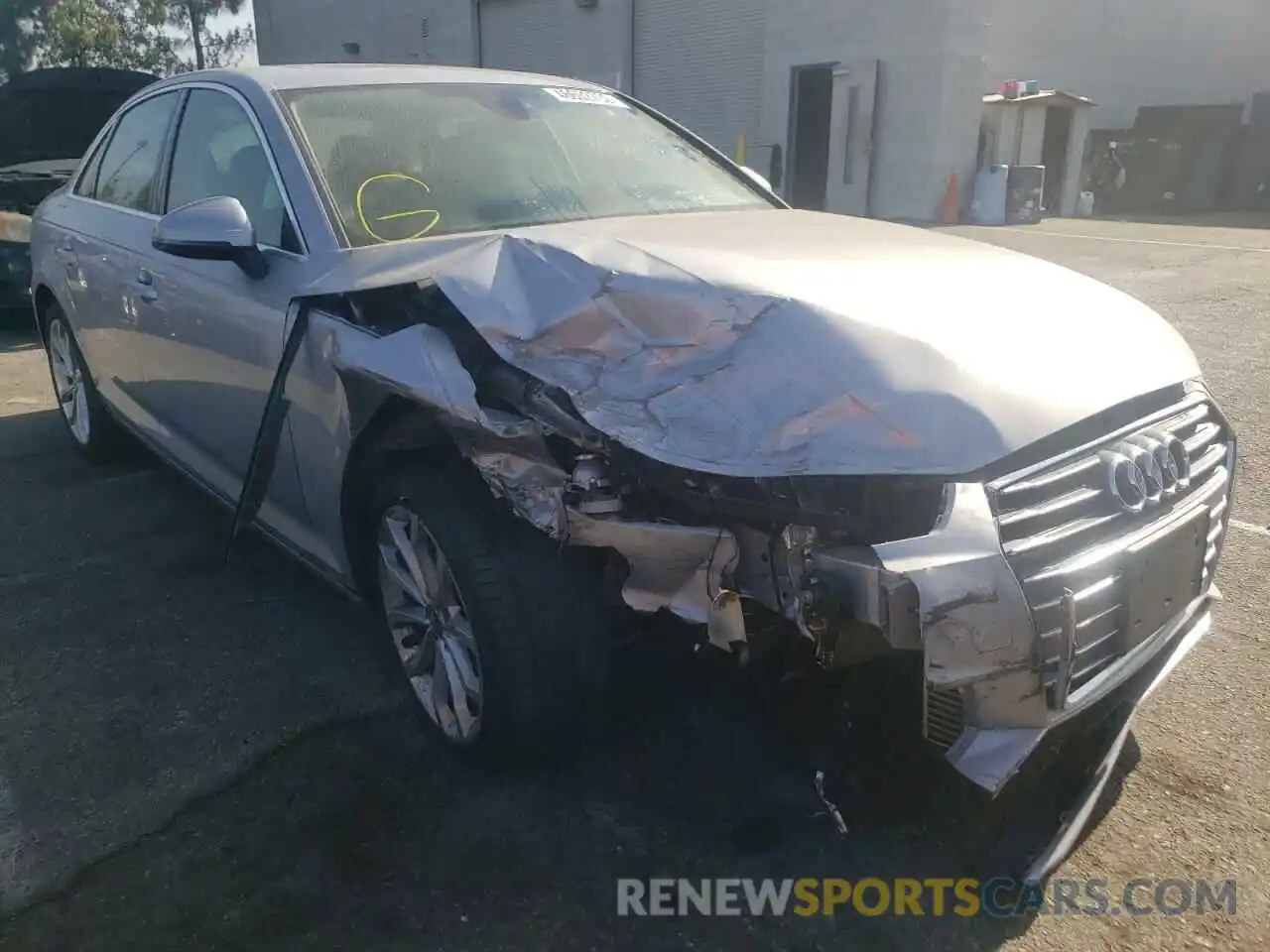 1 Photograph of a damaged car WAUGMAF42KN005190 AUDI A4 2019