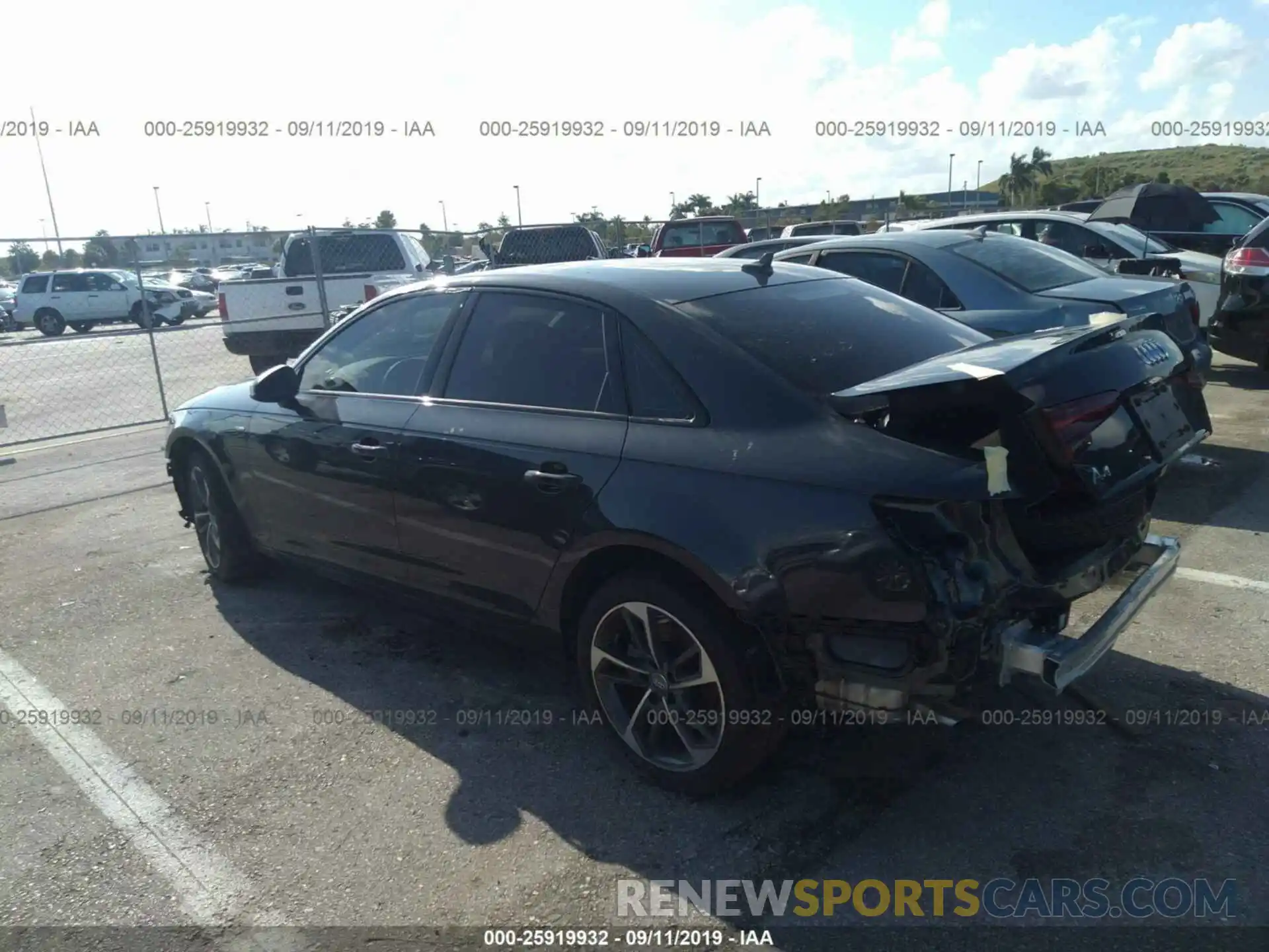 3 Photograph of a damaged car WAUGMAF42KN012768 AUDI A4 2019