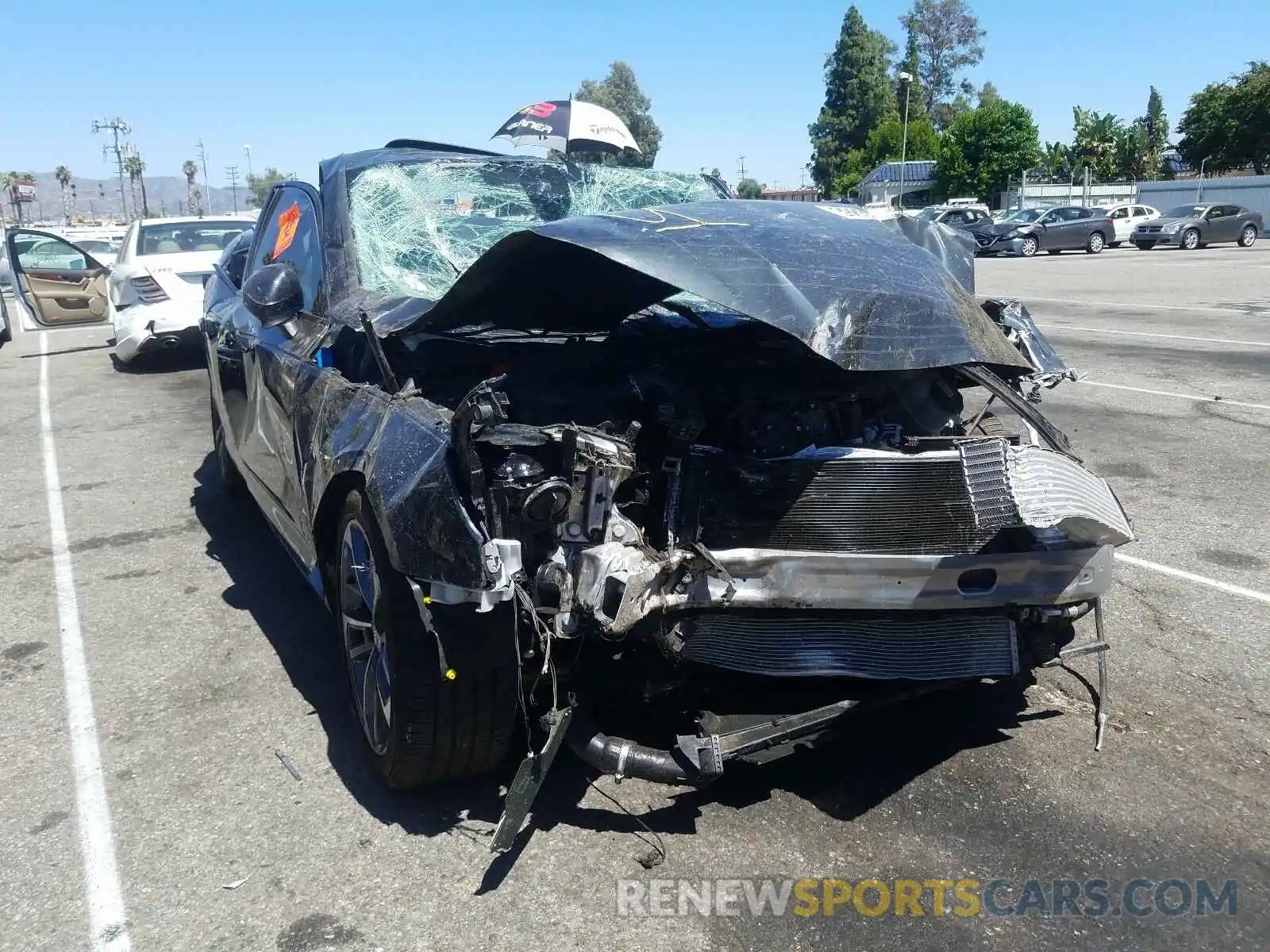 1 Photograph of a damaged car WAUGMAF42KN018070 AUDI A4 2019