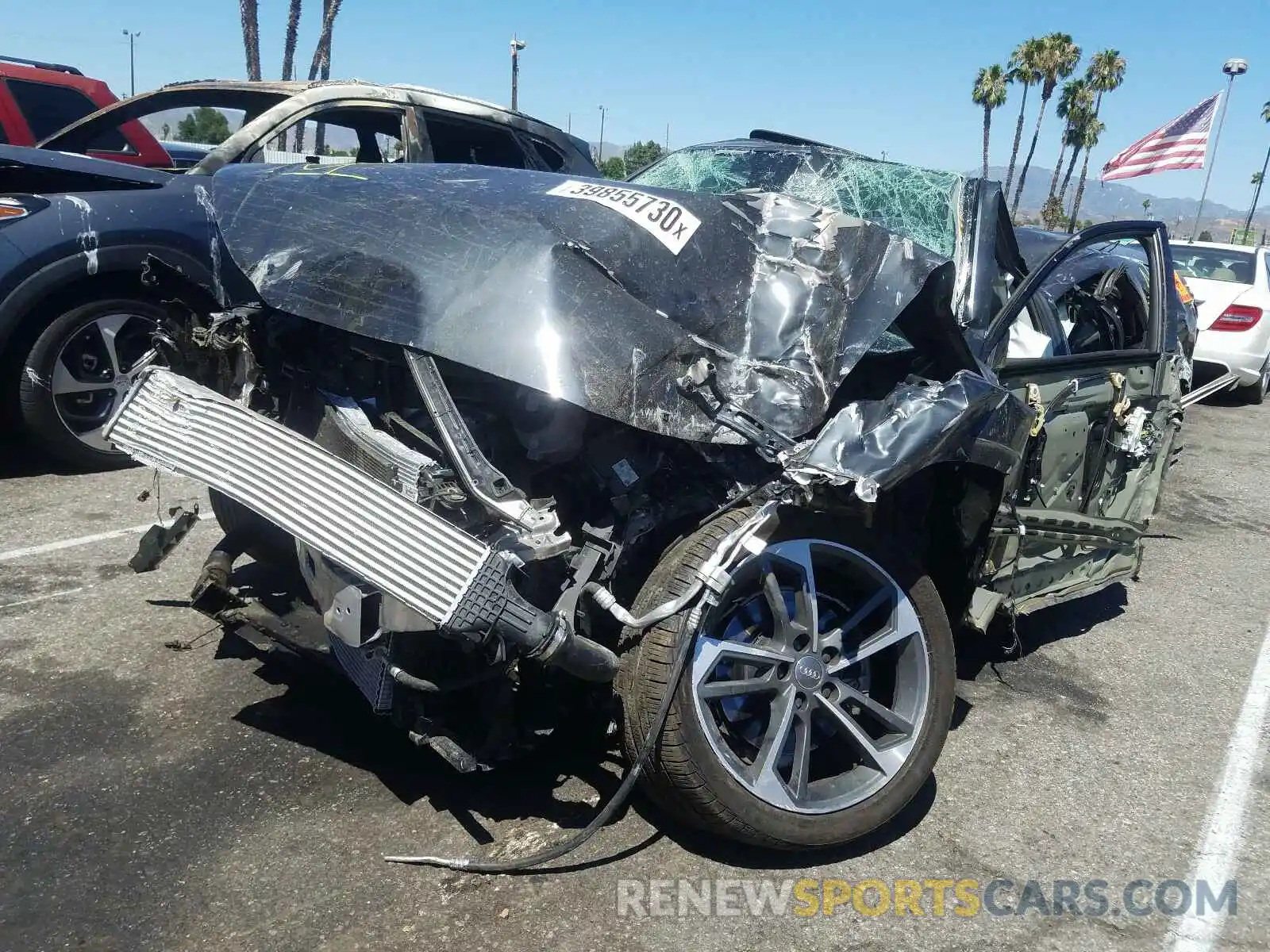 2 Photograph of a damaged car WAUGMAF42KN018070 AUDI A4 2019