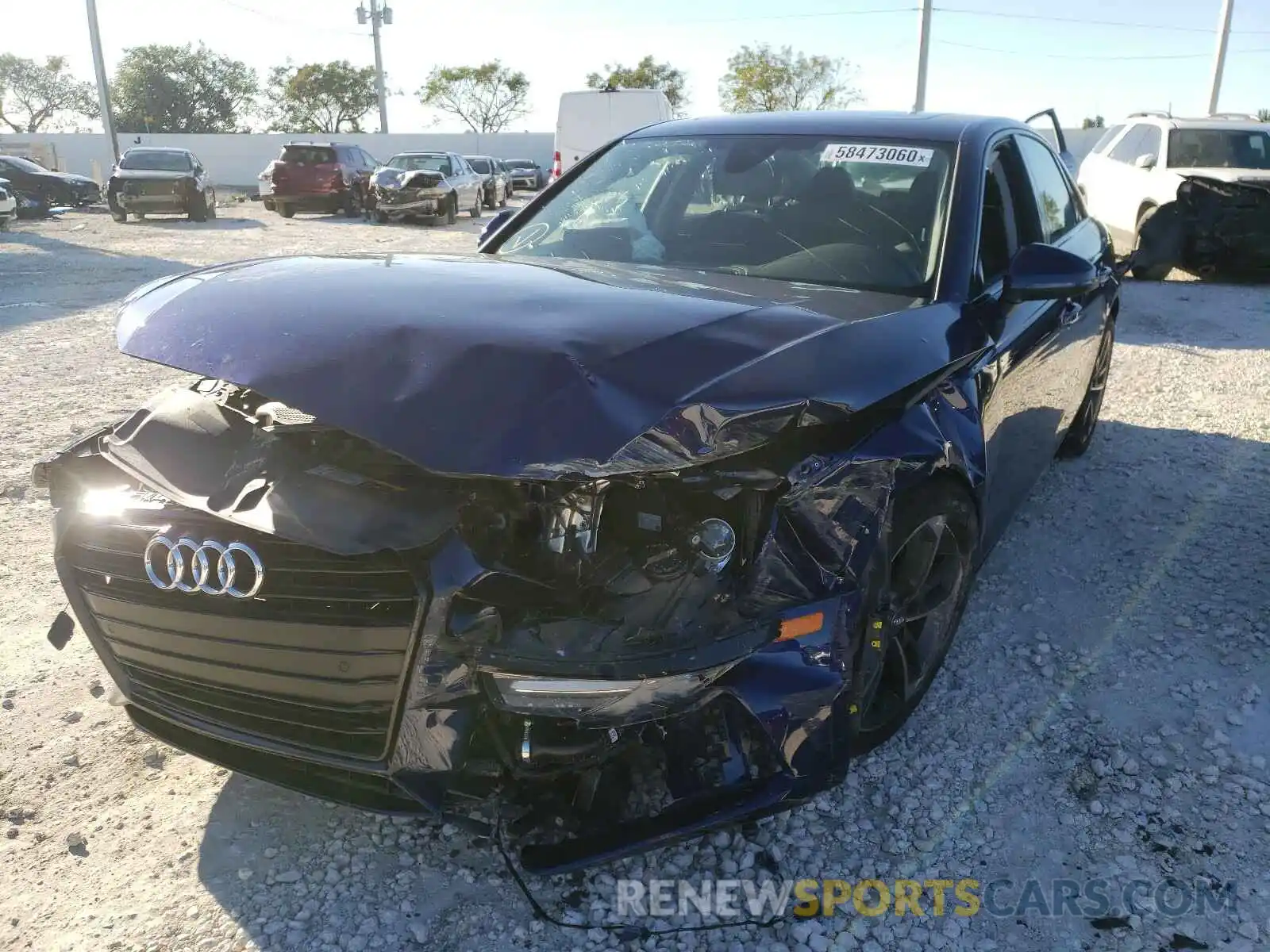 2 Photograph of a damaged car WAUGMAF42KN021406 AUDI A4 2019