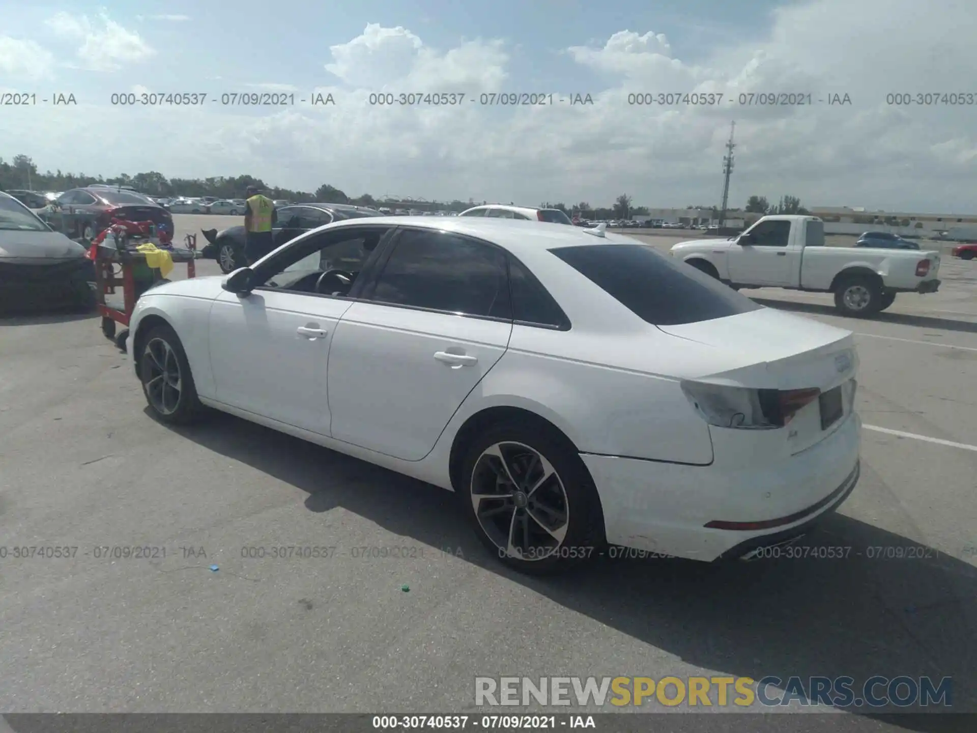 3 Photograph of a damaged car WAUGMAF42KN021535 AUDI A4 2019