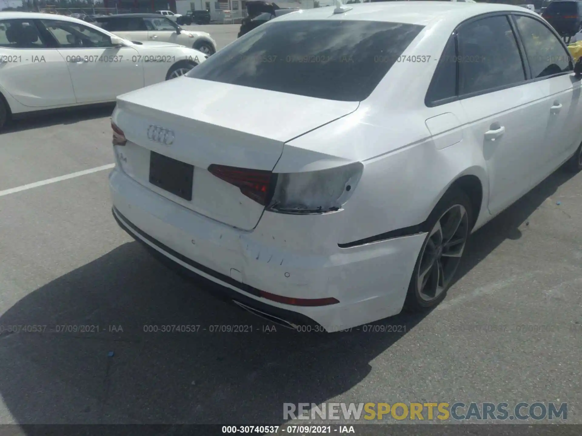 6 Photograph of a damaged car WAUGMAF42KN021535 AUDI A4 2019