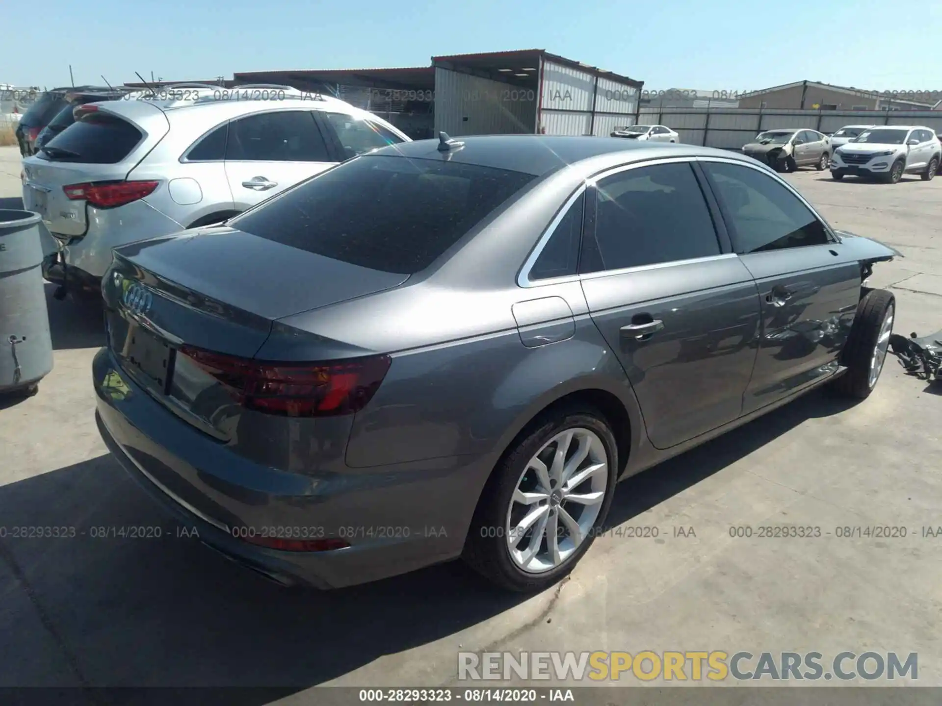 4 Фотография поврежденного автомобиля WAUGMAF43KA015878 AUDI A4 2019