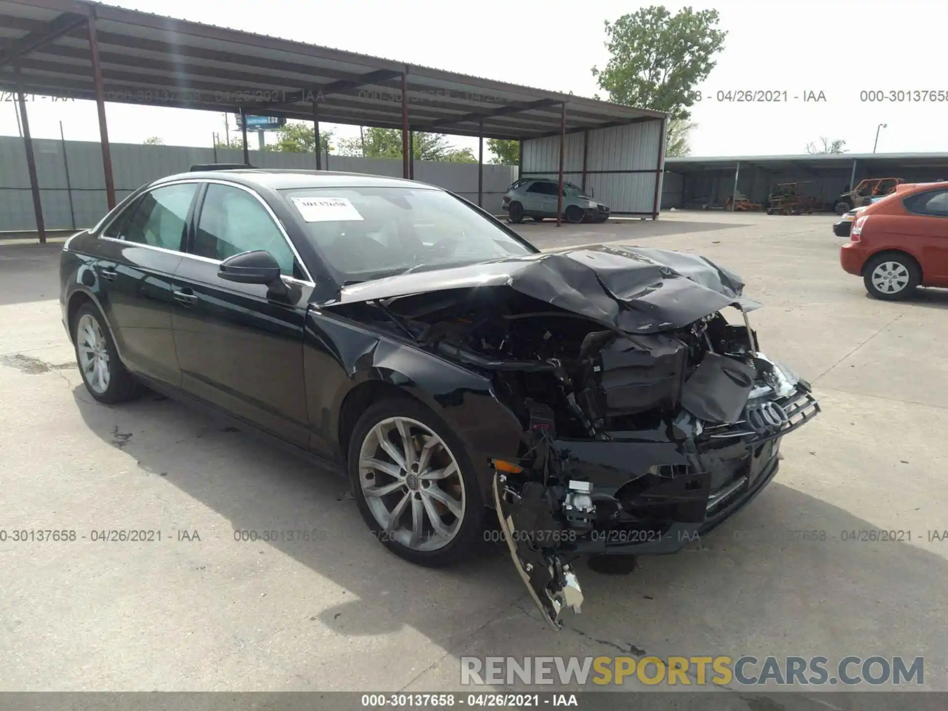 1 Photograph of a damaged car WAUGMAF43KA030879 AUDI A4 2019