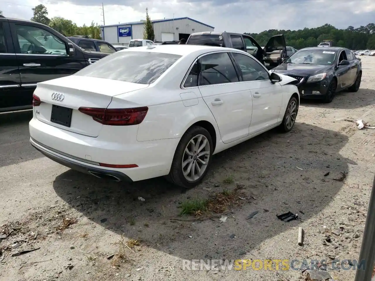 4 Фотография поврежденного автомобиля WAUGMAF43KN006381 AUDI A4 2019