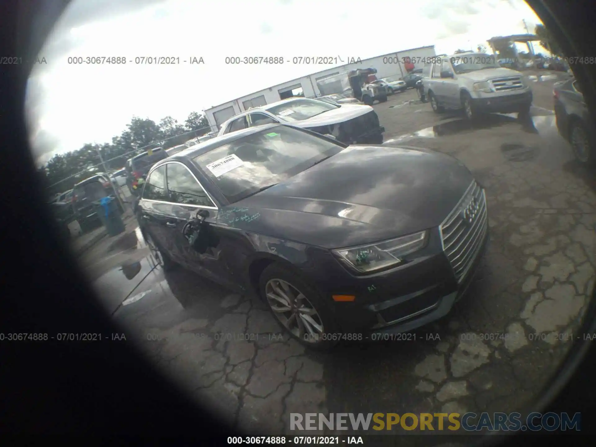 1 Photograph of a damaged car WAUGMAF43KN008504 AUDI A4 2019