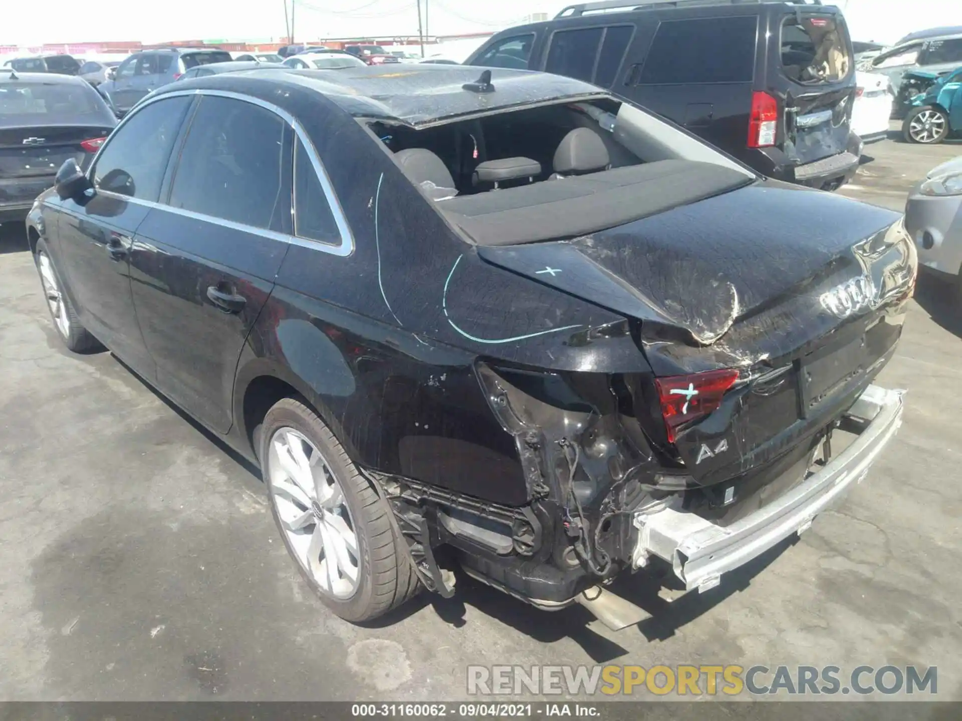 3 Photograph of a damaged car WAUGMAF43KN011306 AUDI A4 2019