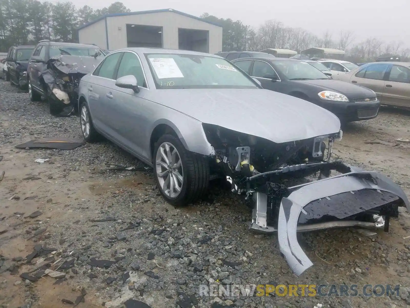 1 Photograph of a damaged car WAUGMAF43KN013136 AUDI A4 2019