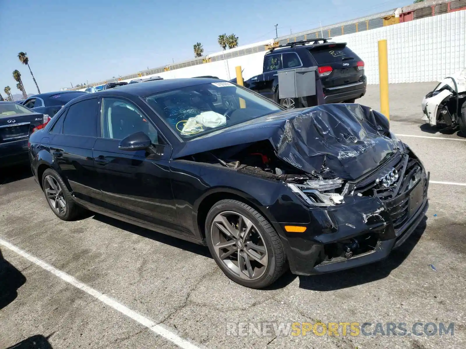 1 Photograph of a damaged car WAUGMAF43KN013556 AUDI A4 2019