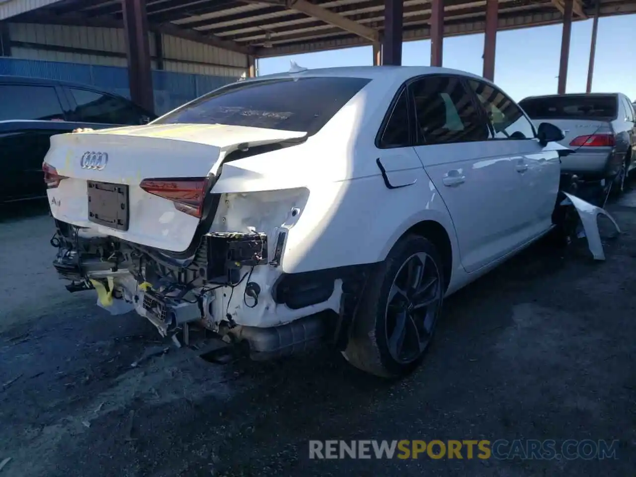 4 Photograph of a damaged car WAUGMAF43KN017896 AUDI A4 2019