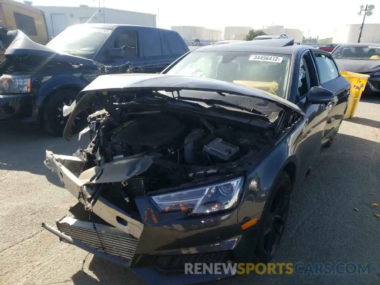 2 Photograph of a damaged car WAUGMAF43KN018448 AUDI A4 2019