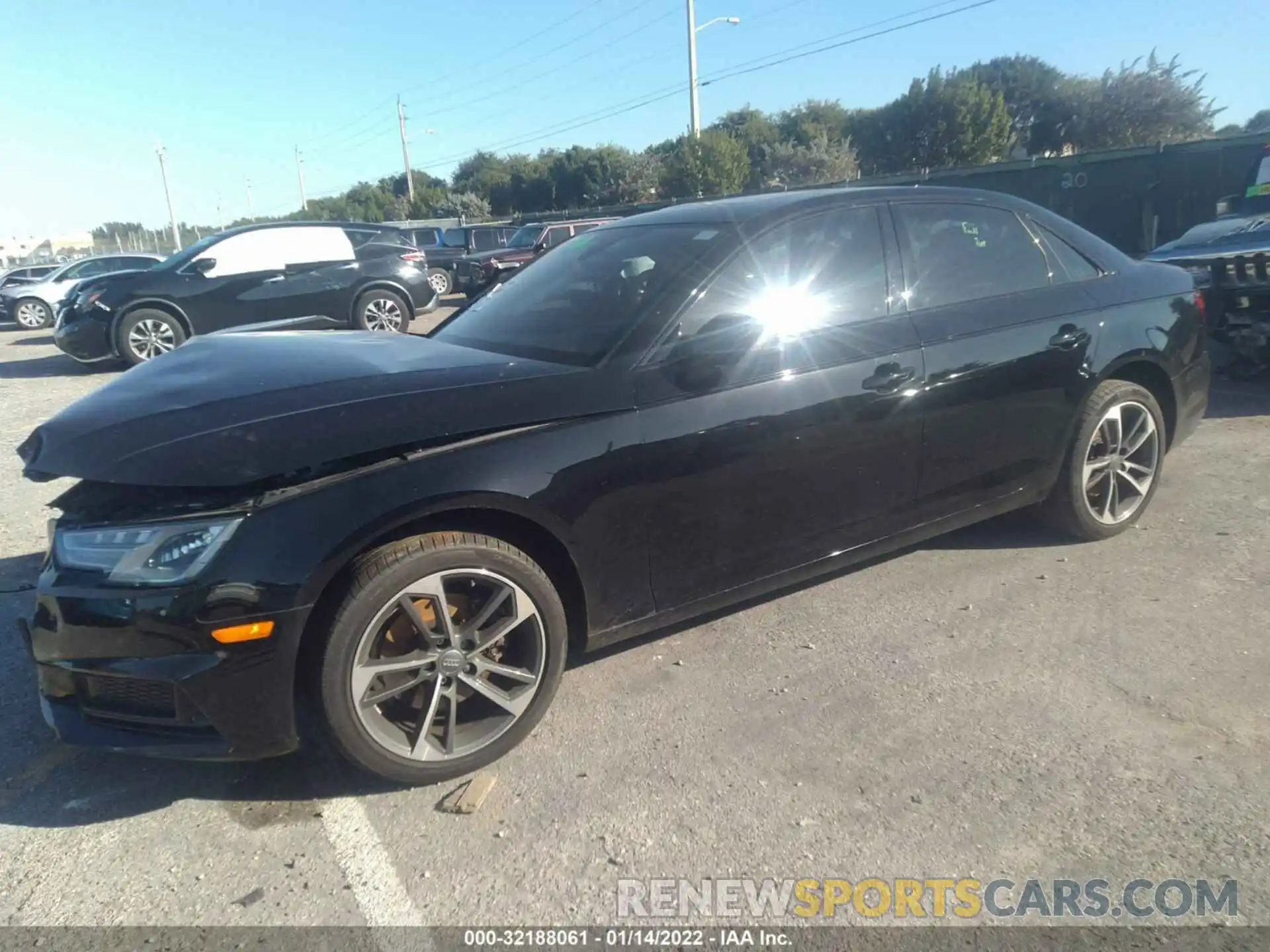 2 Photograph of a damaged car WAUGMAF43KN021298 AUDI A4 2019