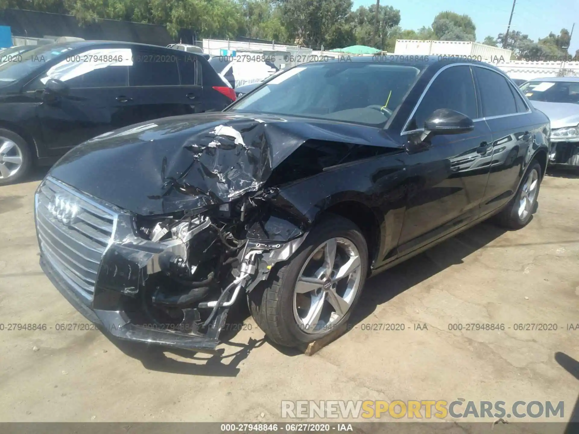 2 Photograph of a damaged car WAUGMAF44KA014030 AUDI A4 2019