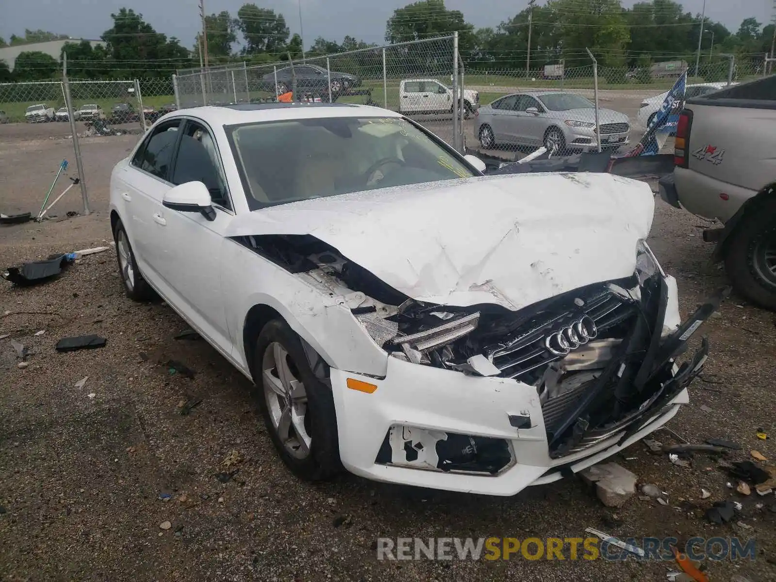 1 Photograph of a damaged car WAUGMAF44KA020586 AUDI A4 2019