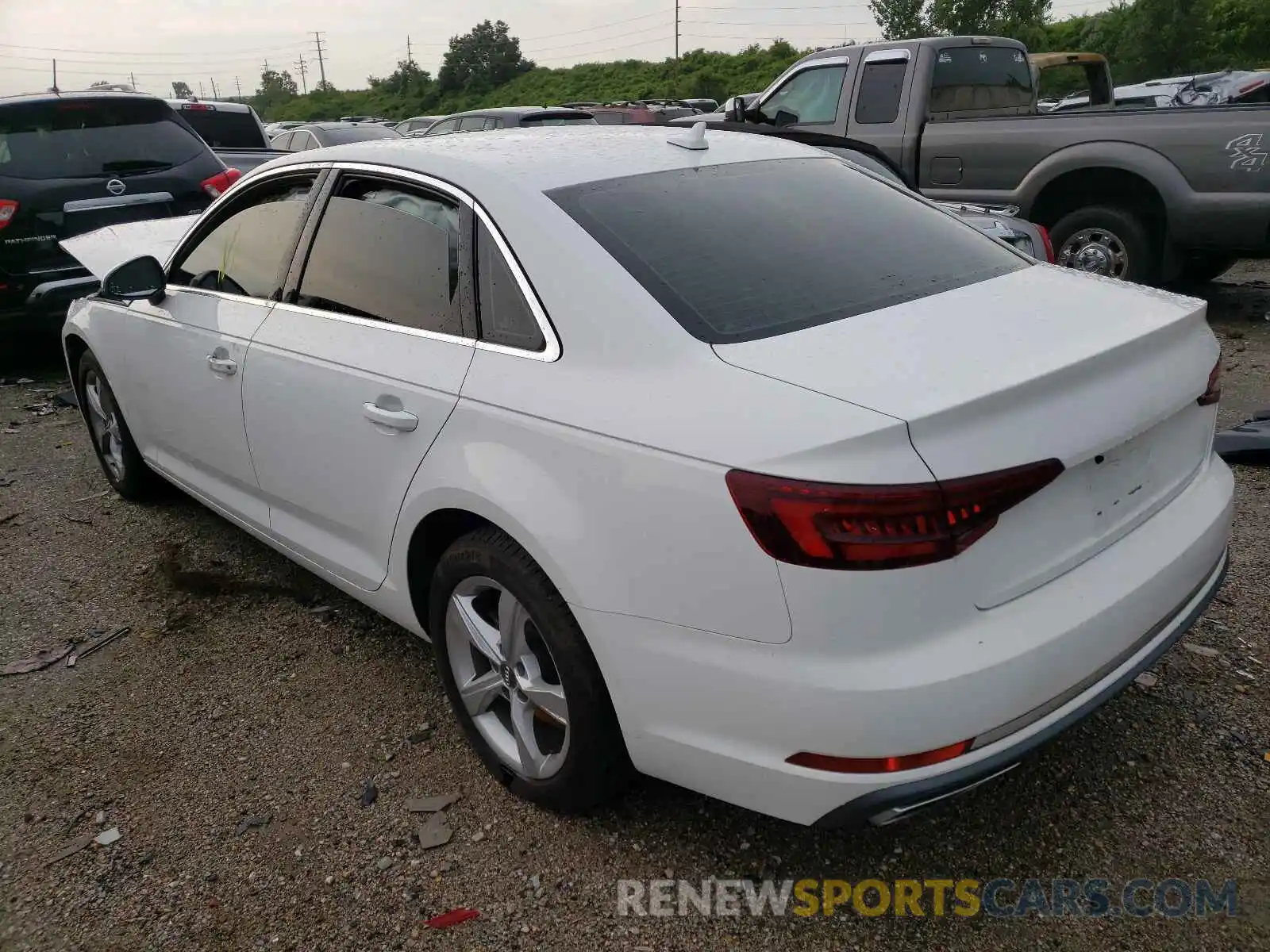 3 Photograph of a damaged car WAUGMAF44KA020586 AUDI A4 2019