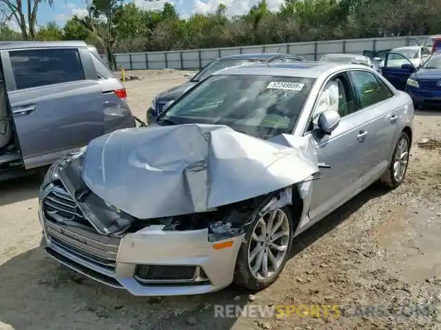 2 Photograph of a damaged car WAUGMAF44KA028140 AUDI A4 2019