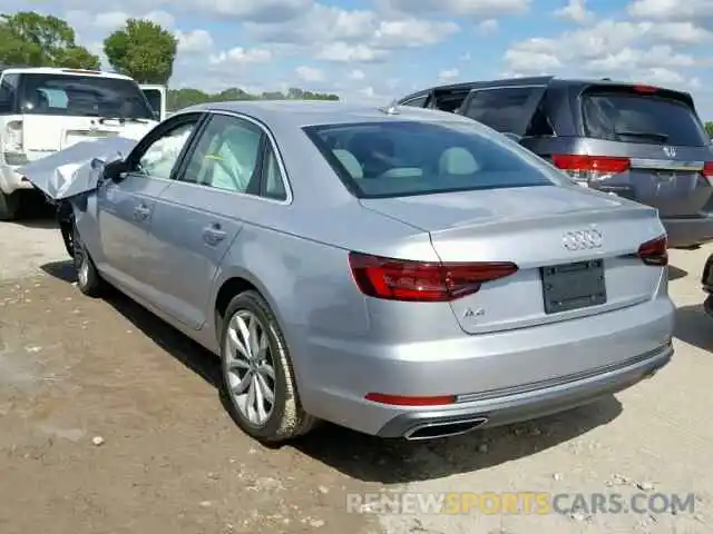 3 Photograph of a damaged car WAUGMAF44KA028140 AUDI A4 2019