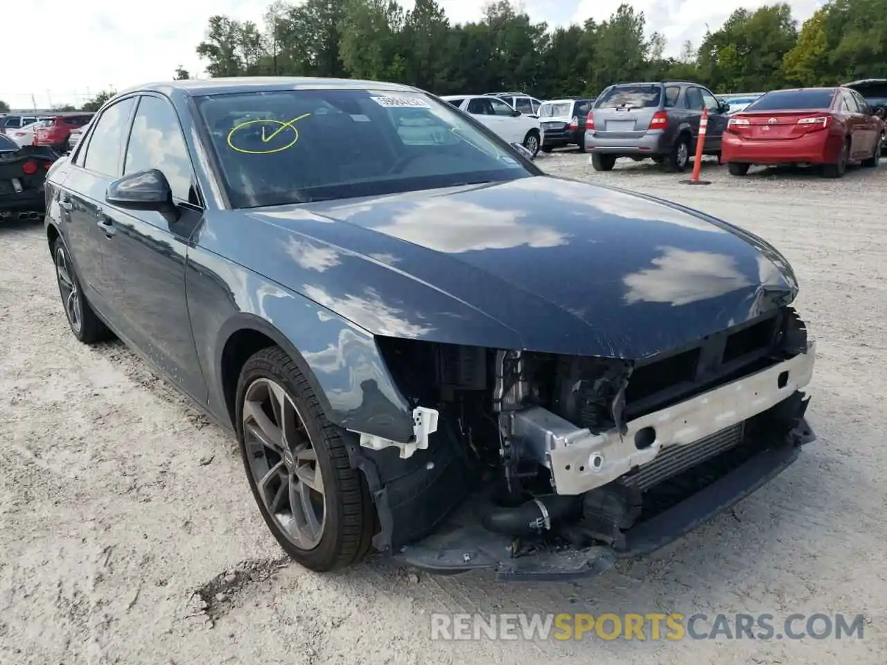 1 Photograph of a damaged car WAUGMAF44KA111356 AUDI A4 2019