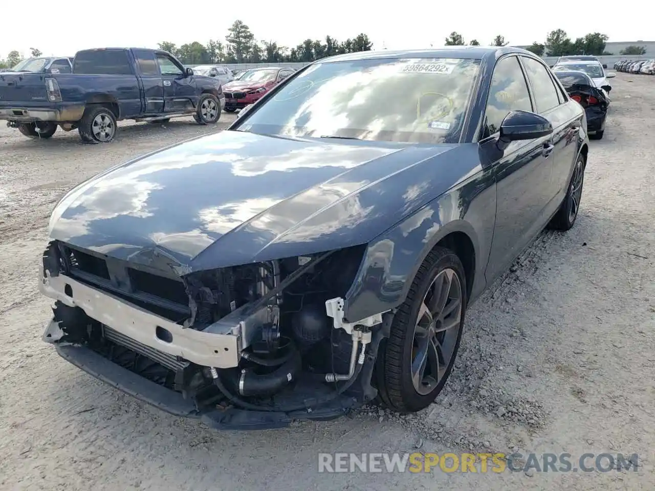 2 Photograph of a damaged car WAUGMAF44KA111356 AUDI A4 2019