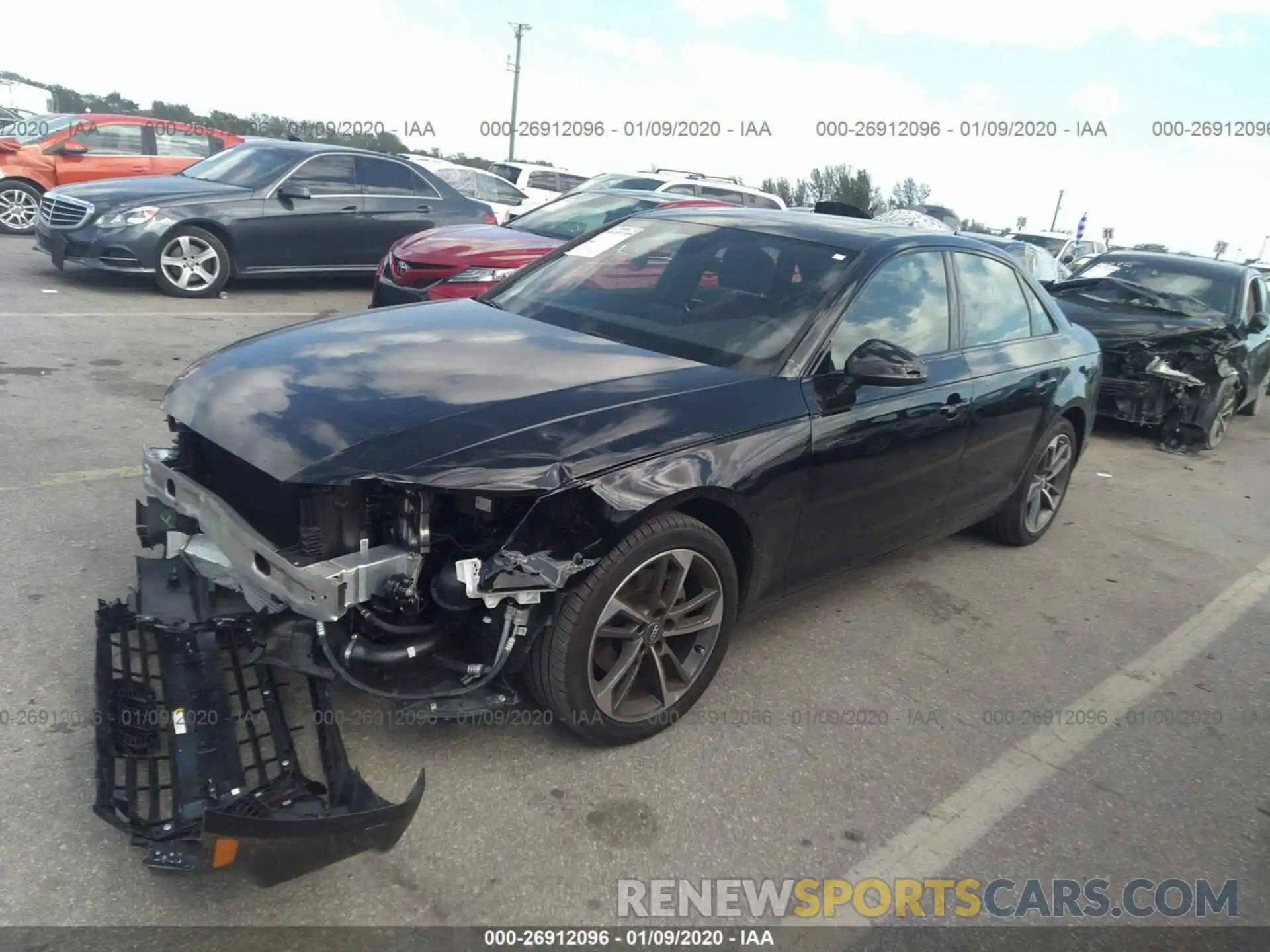 2 Photograph of a damaged car WAUGMAF44KA113429 AUDI A4 2019