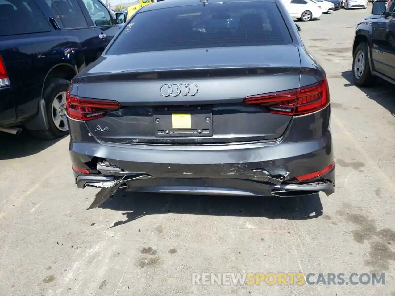 9 Photograph of a damaged car WAUGMAF44KN004865 AUDI A4 2019