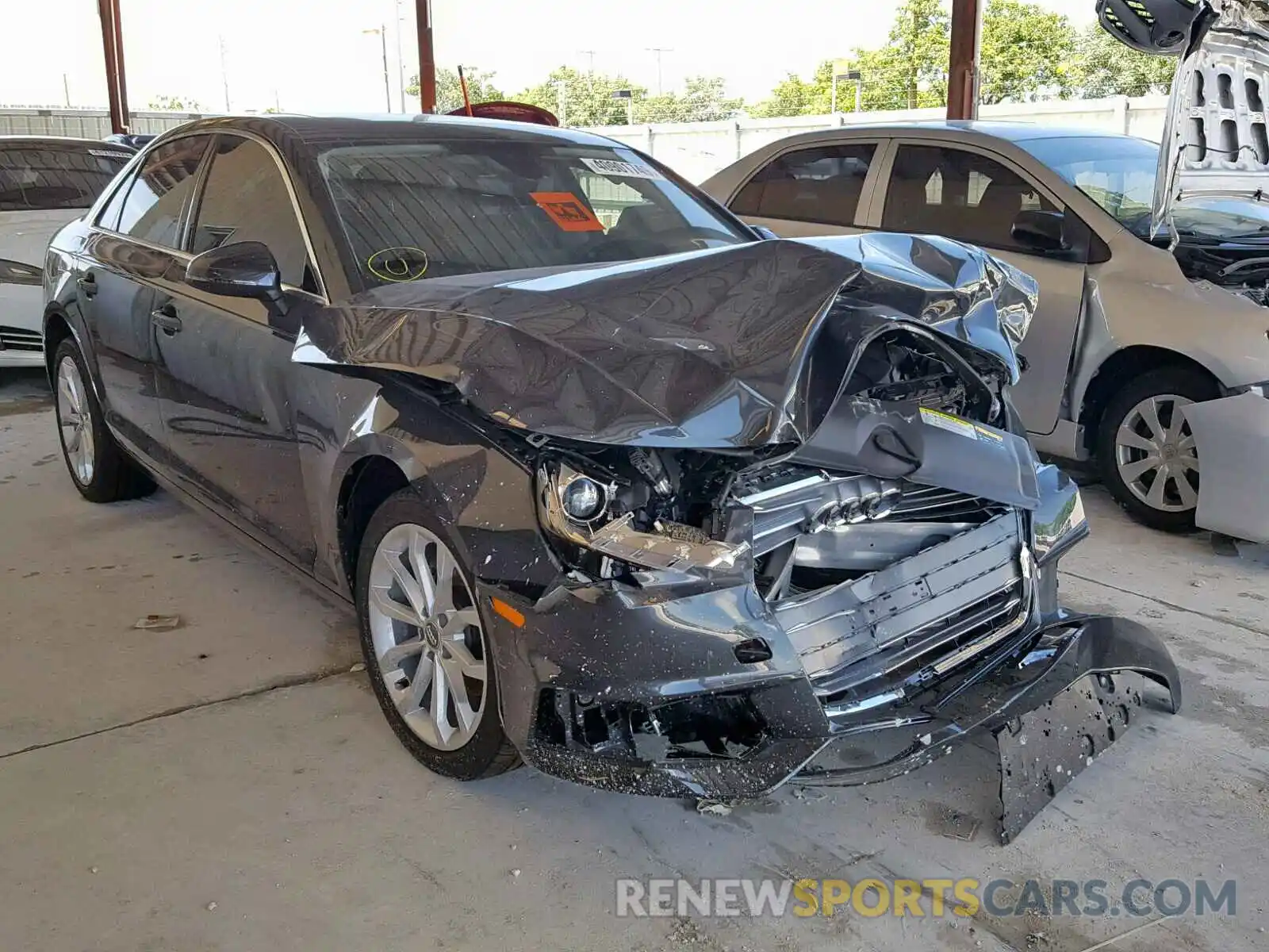 1 Photograph of a damaged car WAUGMAF44KN007748 AUDI A4 2019