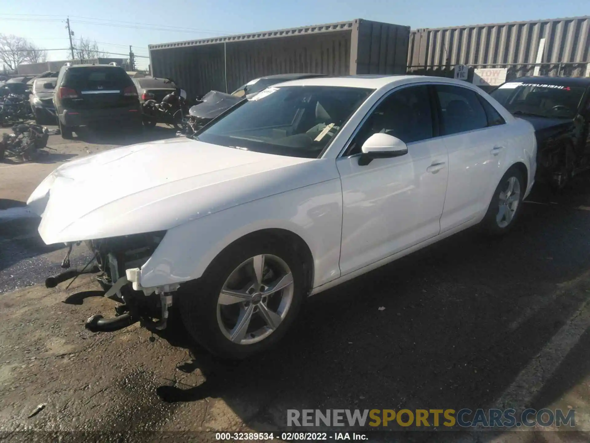 2 Photograph of a damaged car WAUGMAF44KN011363 AUDI A4 2019