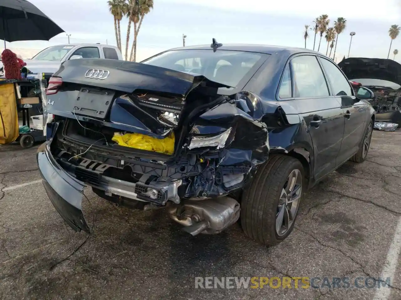 4 Photograph of a damaged car WAUGMAF44KN016918 AUDI A4 2019