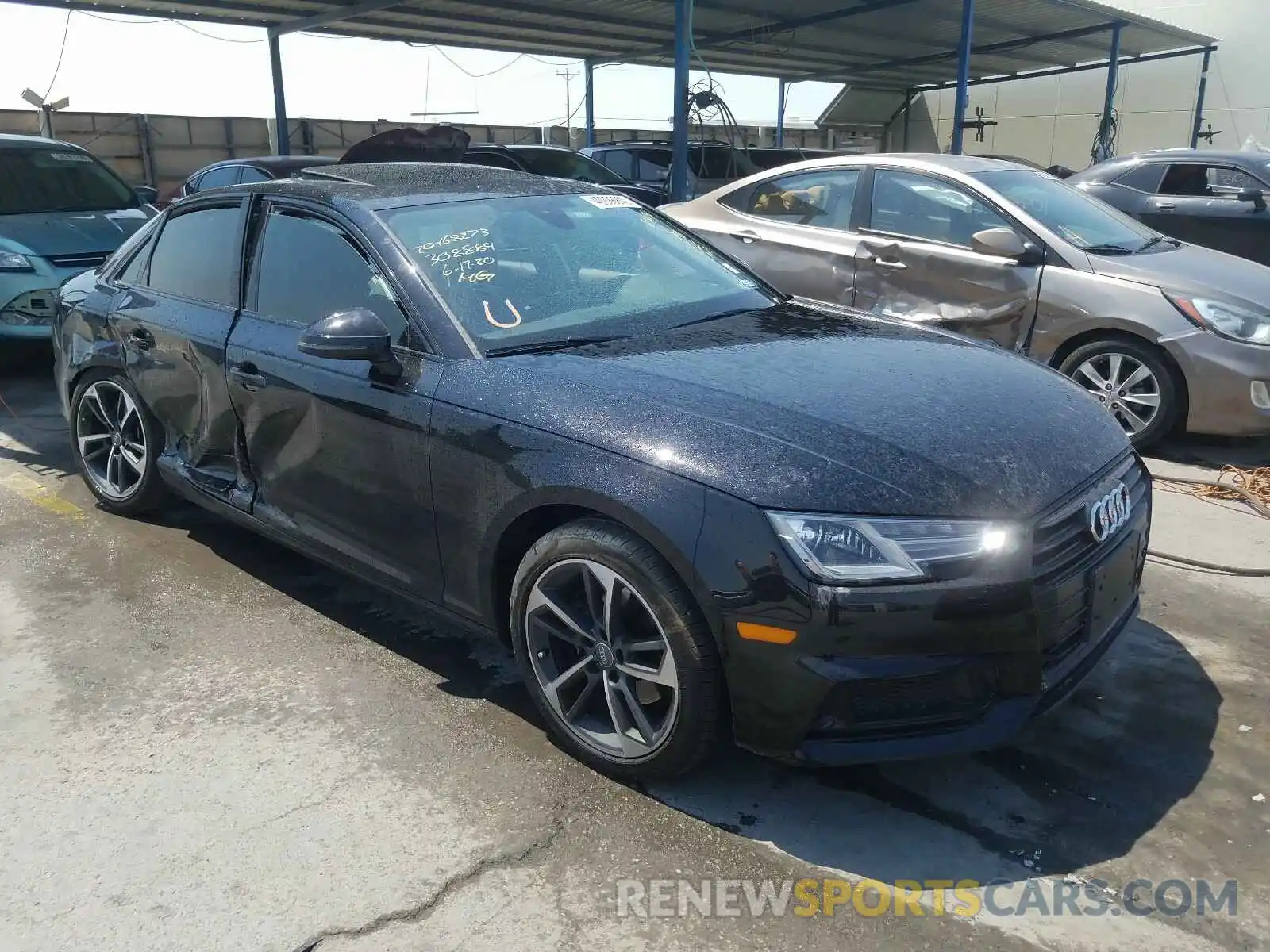 1 Photograph of a damaged car WAUGMAF44KN020371 AUDI A4 2019