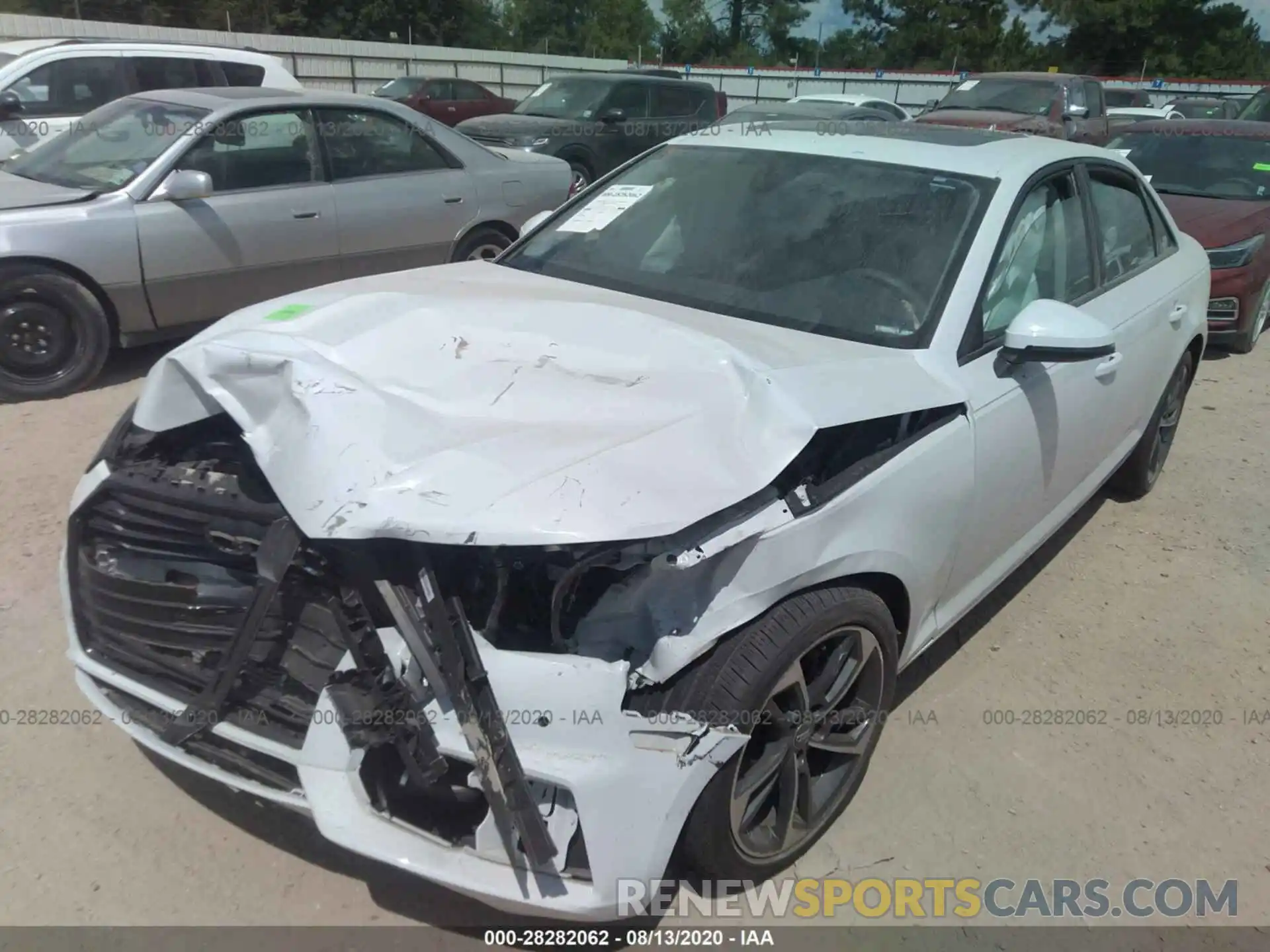 2 Photograph of a damaged car WAUGMAF44KN020452 AUDI A4 2019