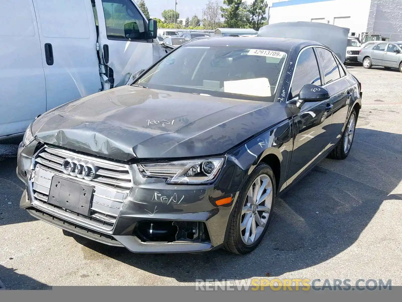 2 Photograph of a damaged car WAUGMAF45KA005417 AUDI A4 2019